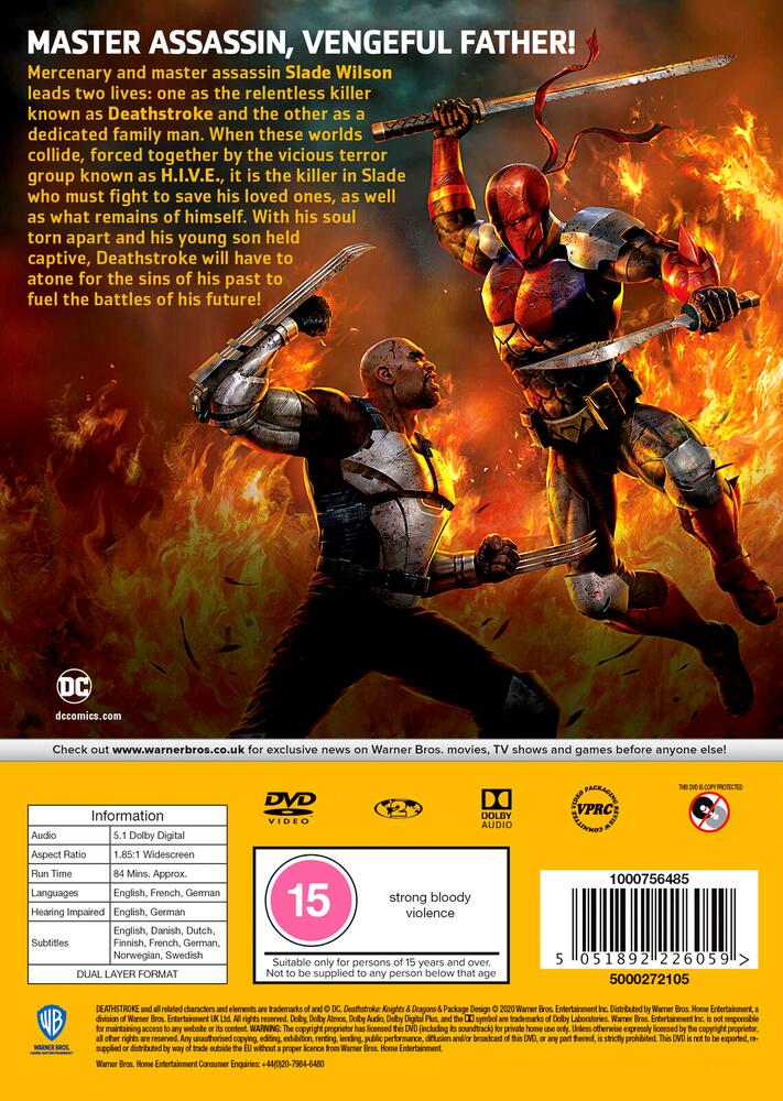 DC Deathstroke - Knights & Dragons DVD