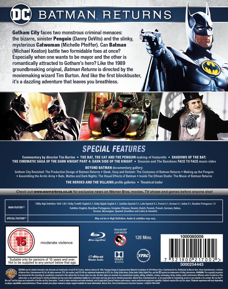 Batman - Batman Returns Blu-Ray