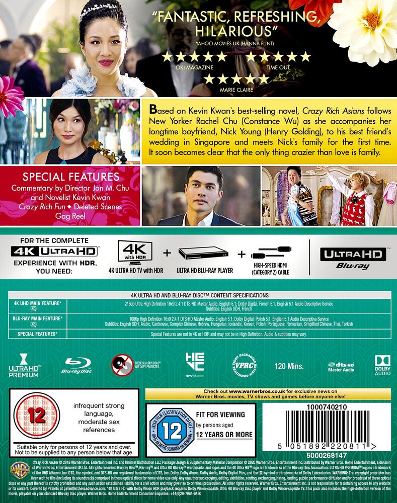 Crazy Rich Asians 4K Ultra HD
