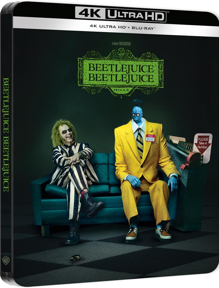 Beetlejuice Beetlejuice Limited Edition Steelbook 4K Ultra HD + Blu-Ray