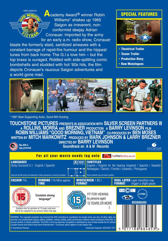 Good Morning Vietnam DVD