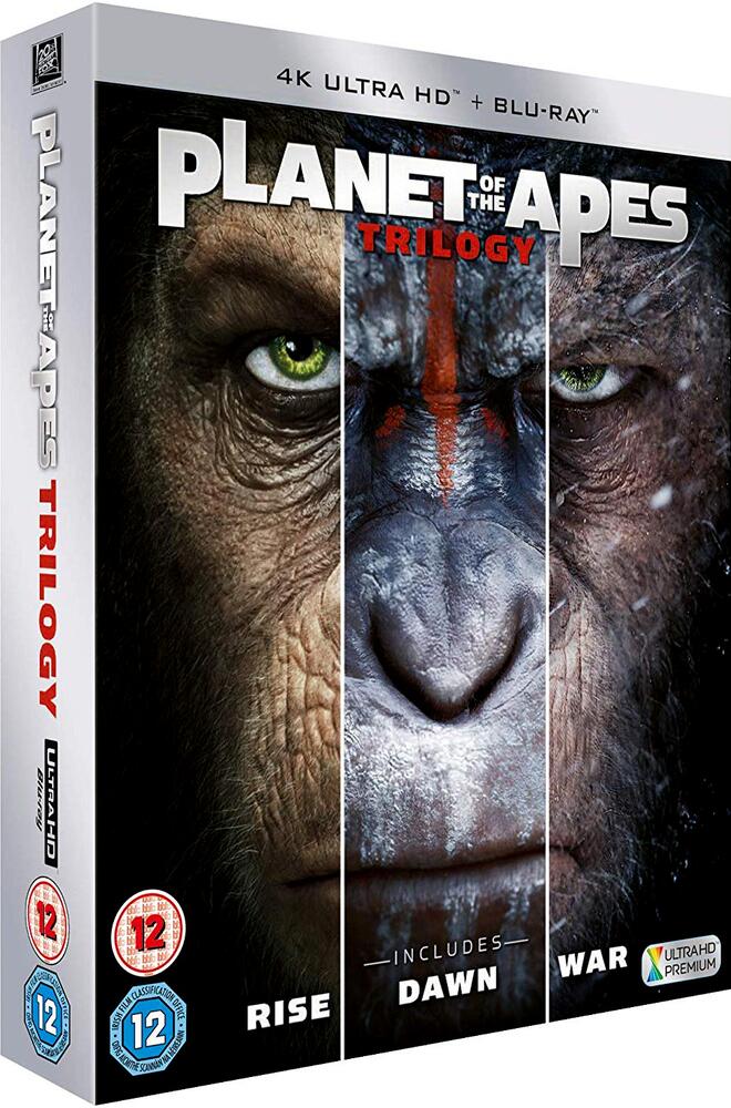 Planet Of The Apes - Trilogy (3 Films) 4K Ultra HD