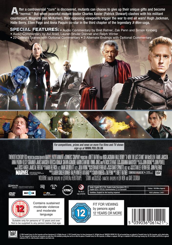 X-Men 3 - The Last Stand DVD | Deff.com