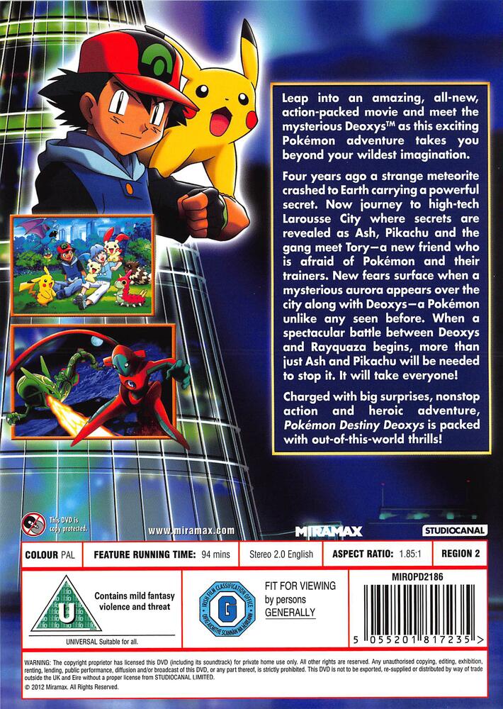 Pokemon Movie 7 - Destiny Deoxys DVD | Deff.com