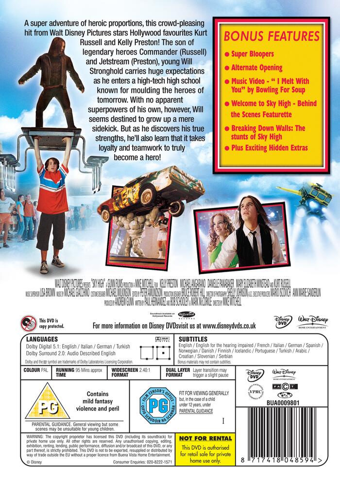 Sky High DVD