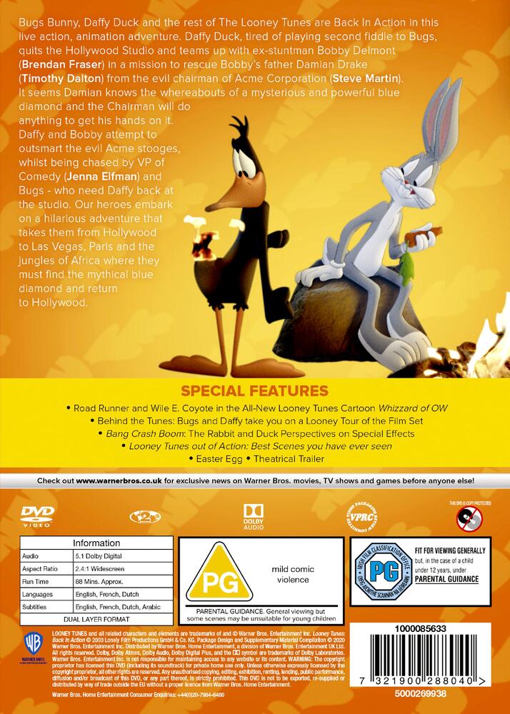 Looney Tunes - Back In Action - The Movie DVD