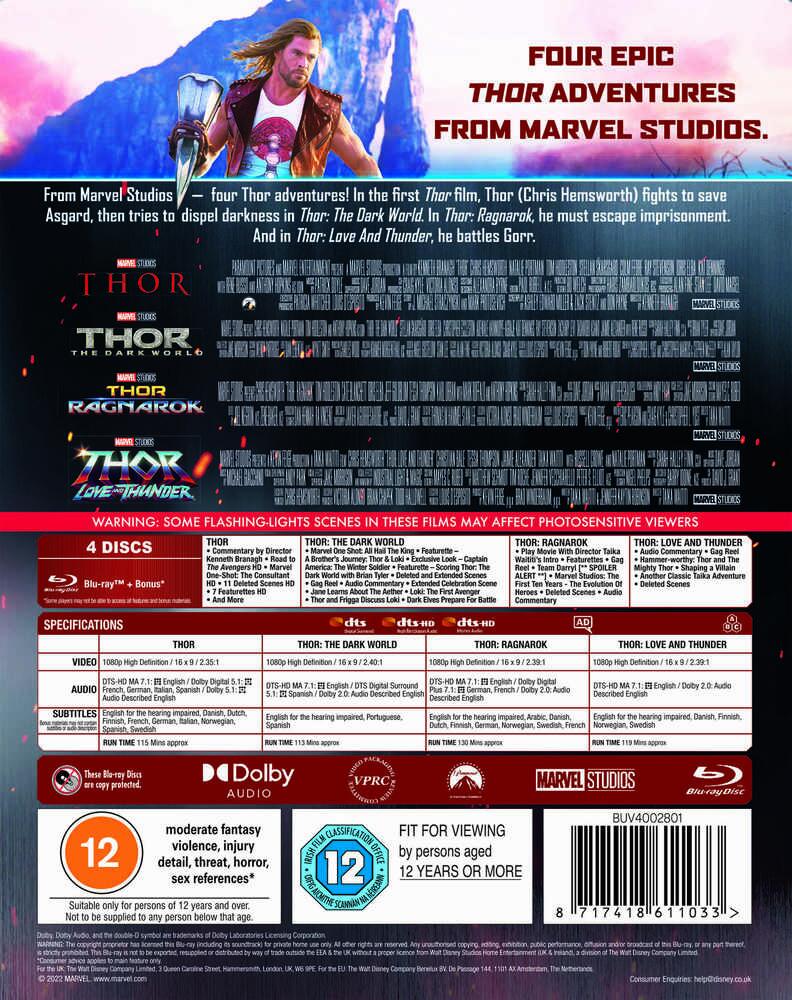 Thor 1 to 4 Collection Blu-Ray