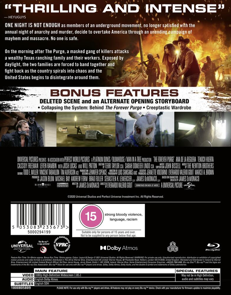 The Forever Purge Blu-Ray