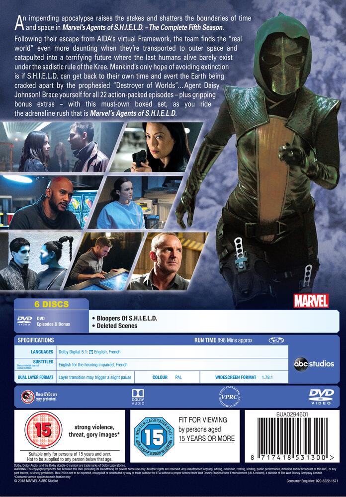 Marvels Agents of S.H.I.E.L.D Season 5 DVD