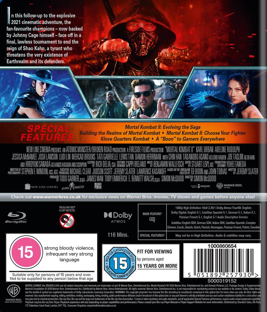 Mortal Kombat II (2026) Blu-Ray