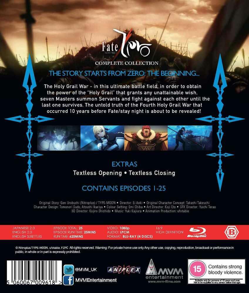 Fate Zero - The Complete Collection Blu-Ray