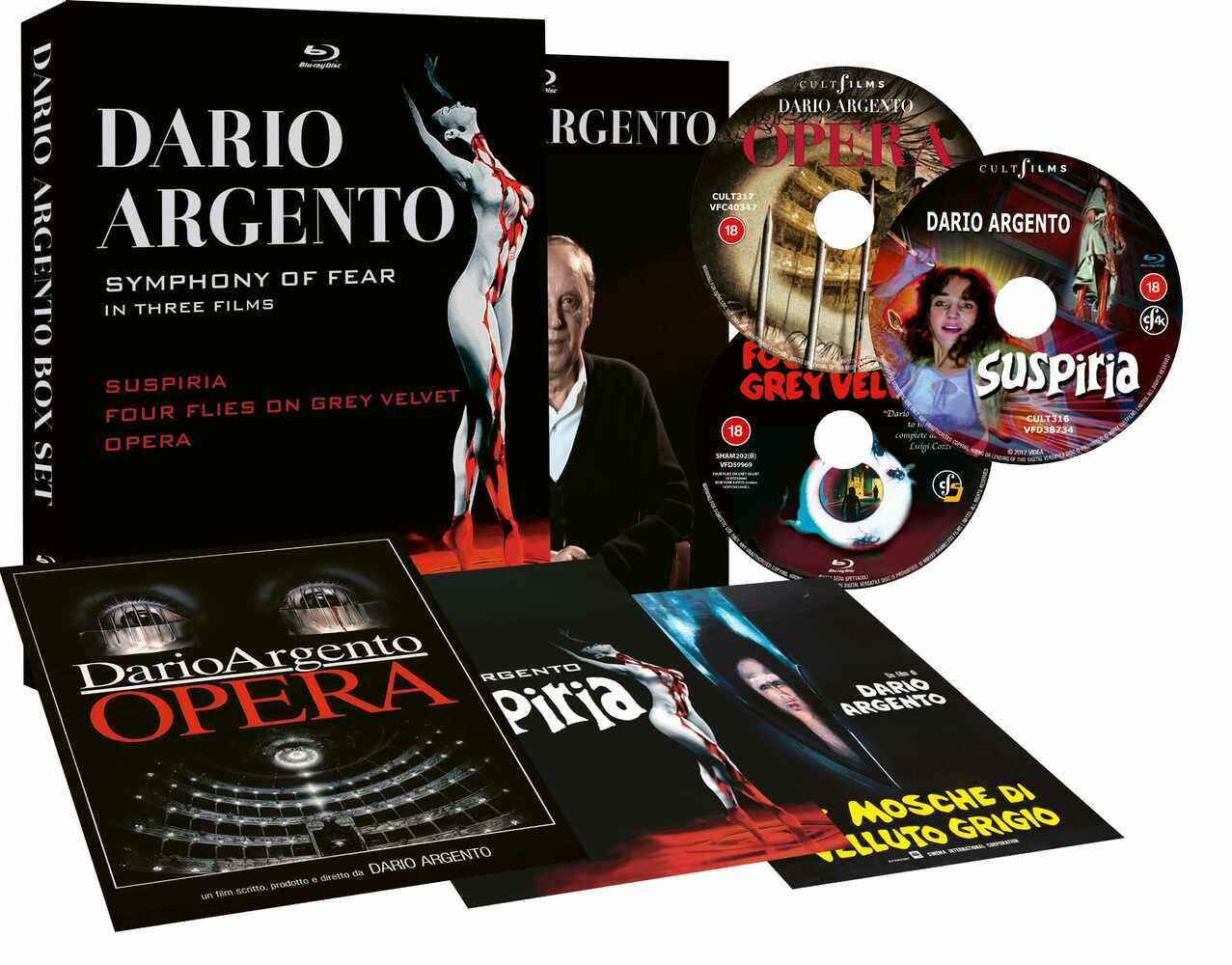 Dario Argento - Suspiria / Opera / Four Flies On Grey Velvet Blu-Ray