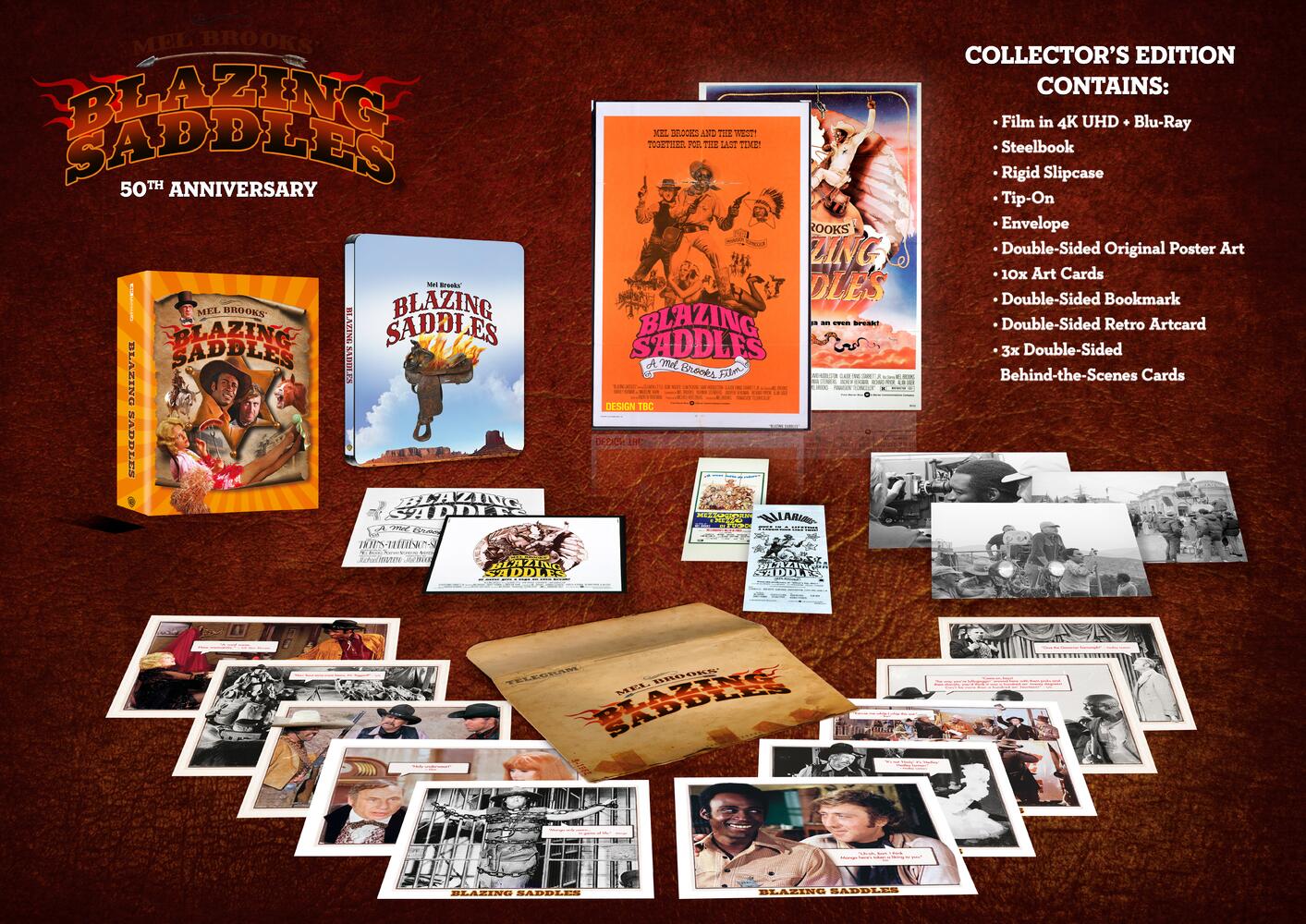 Blazing Saddles Limited Edition Steelbook Ultimate Collectors Edition 4K Ultra HD + Blu-Ray