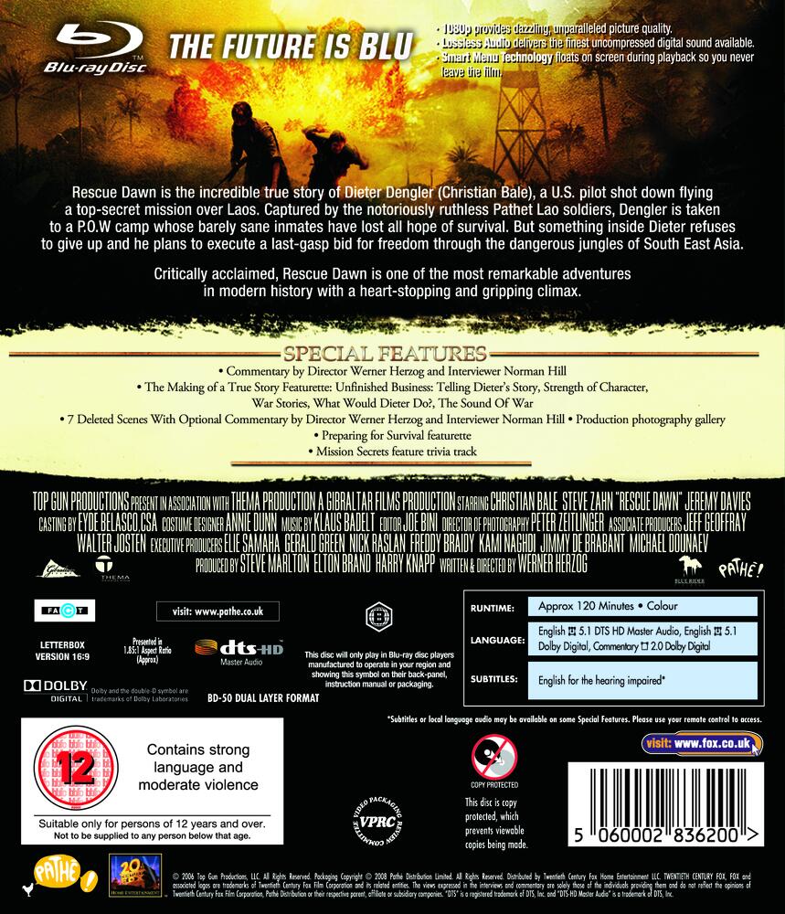 Rescue Dawn Blu-Ray
