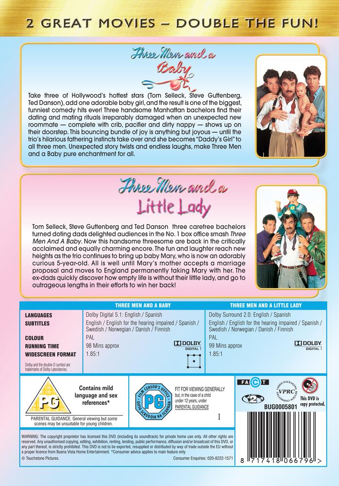 Three Men And A Baby / Three Men And A Little Lady DVD