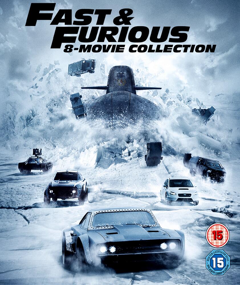 Fast & Furious 1 to 8 Movie Collection Blu-Ray