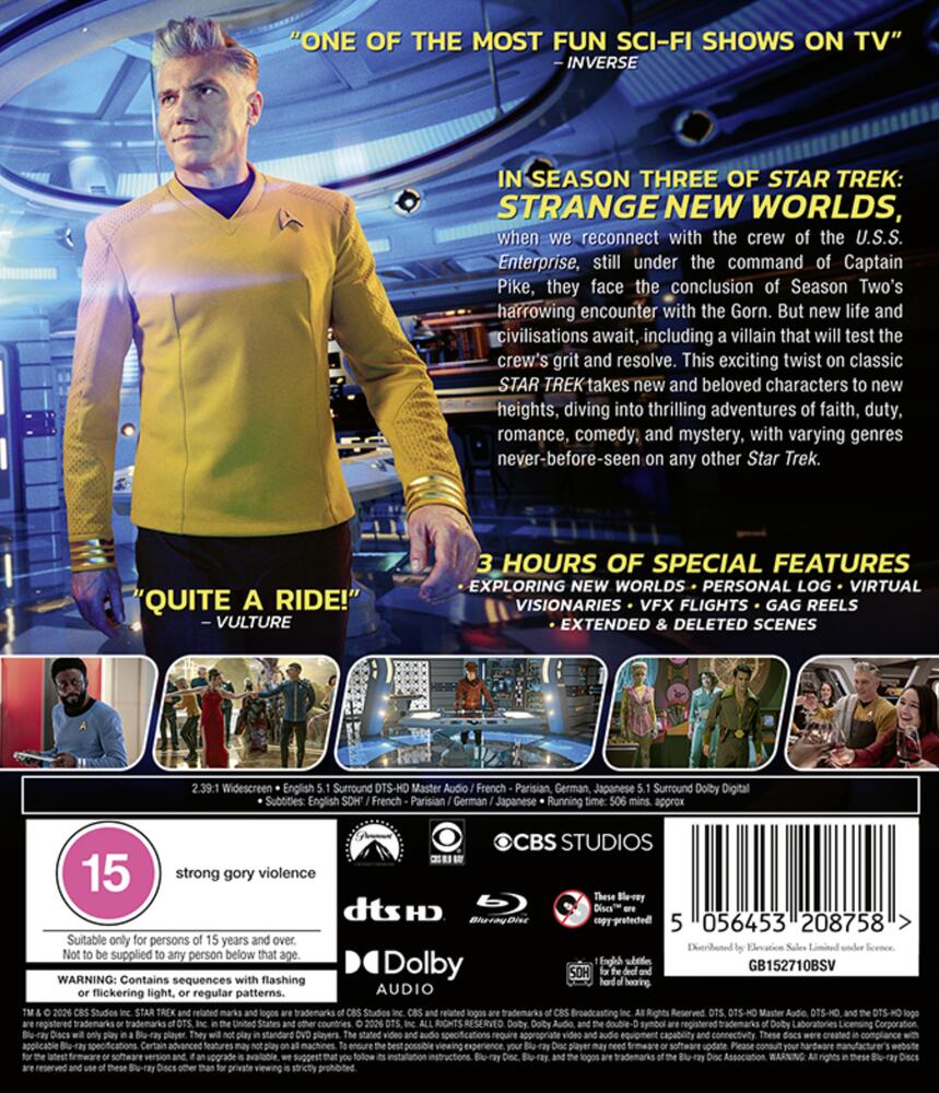 Star Trek - Strange New Worlds Season 3 Blu-Ray