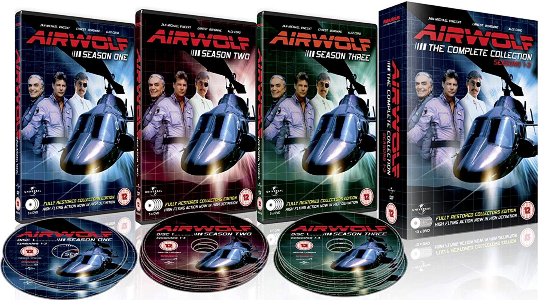 Airwolf Seasons 1 to 3 DVD