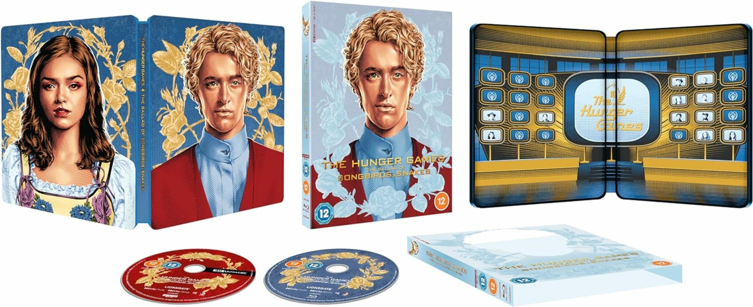 The Hunger Games - The Ballad Of Songbirds & Snakes Limited Edition Steelbook 4K Ultra HD + Blu-Ray