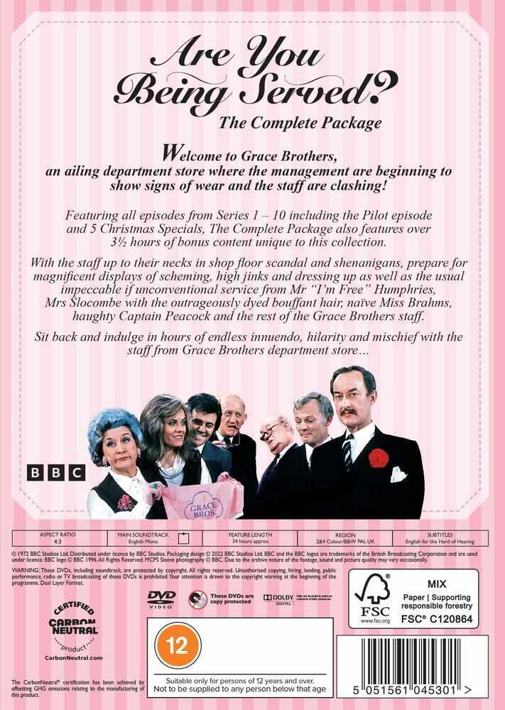Are You Being Served Series 1 to 10 Complete Collection DVD