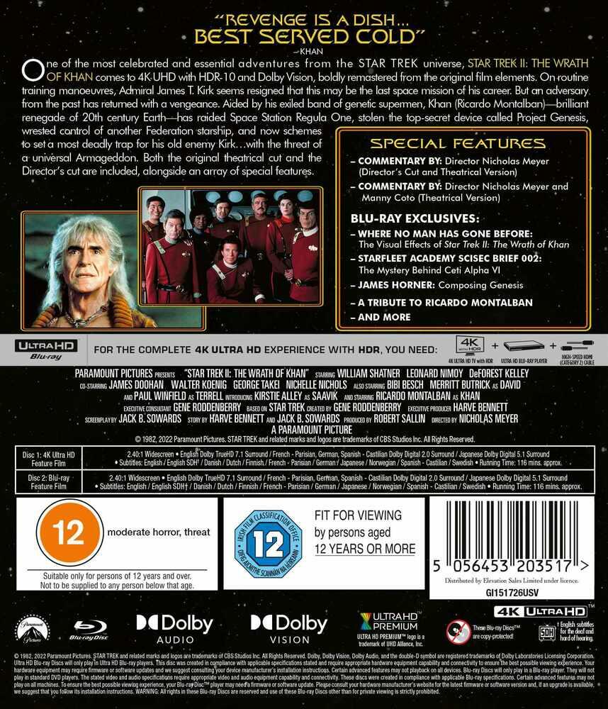 Star Trek II - The Wrath of Khan 4K Ultra HD + Blu-Ray