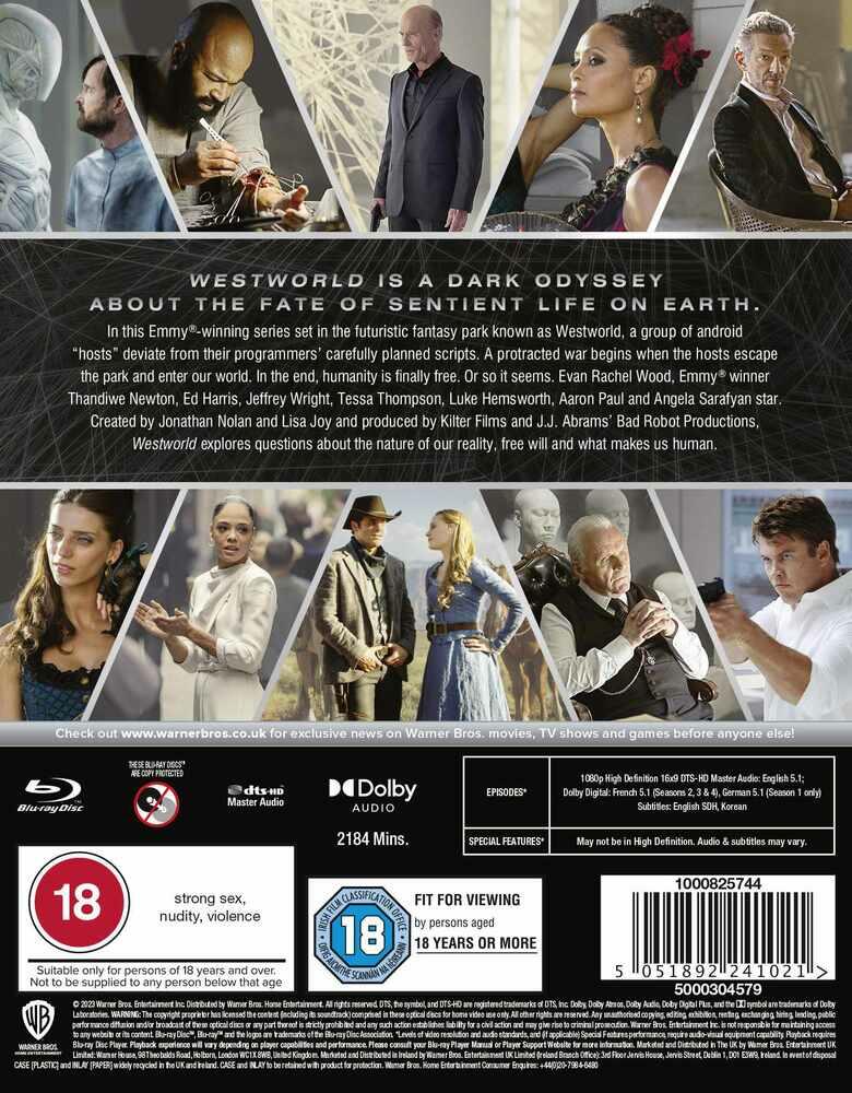 Westworld Series 1 to 4 Complete Collection Blu-Ray