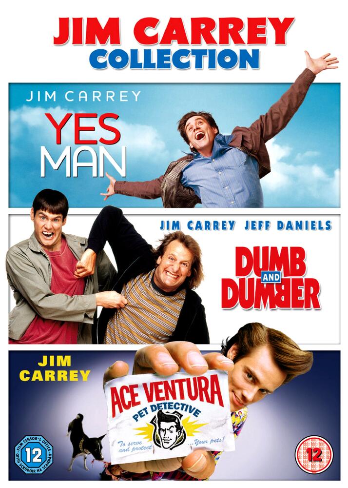 Jim Carey - Yes Man / Dumb And Dumber / Ace Ventura DVD