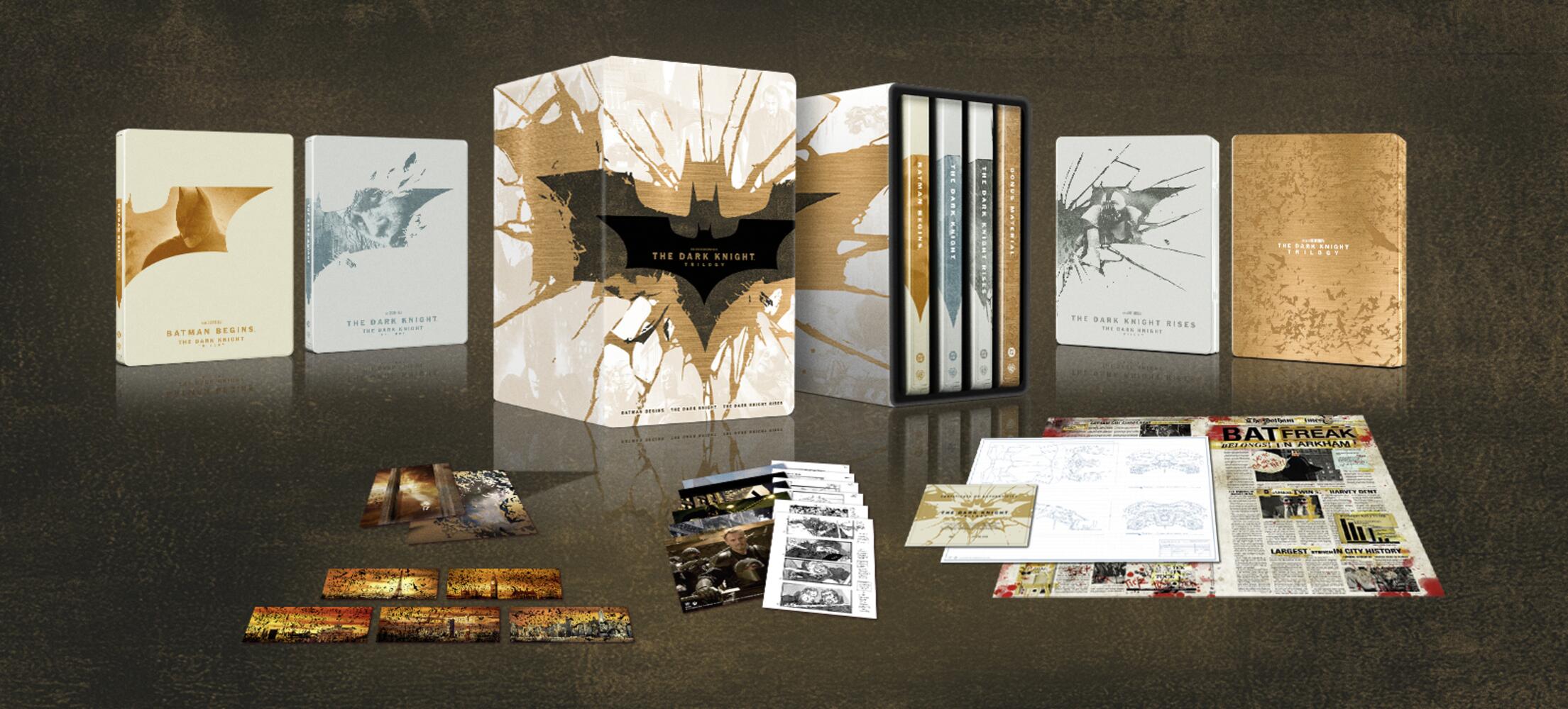 Batman - The Dark Knight Trilogy Limited Edition Steelbook 4K Ultra HD + Blu-Ray
