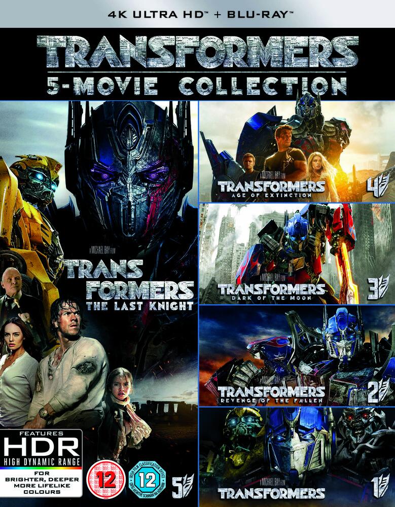 Transformers 1-5 Movie Collection (5 Films) 4K Ultra HD