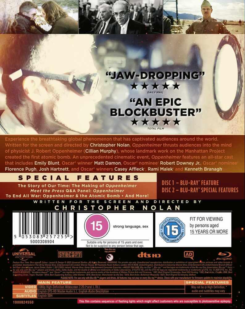 Oppenheimer Blu-Ray