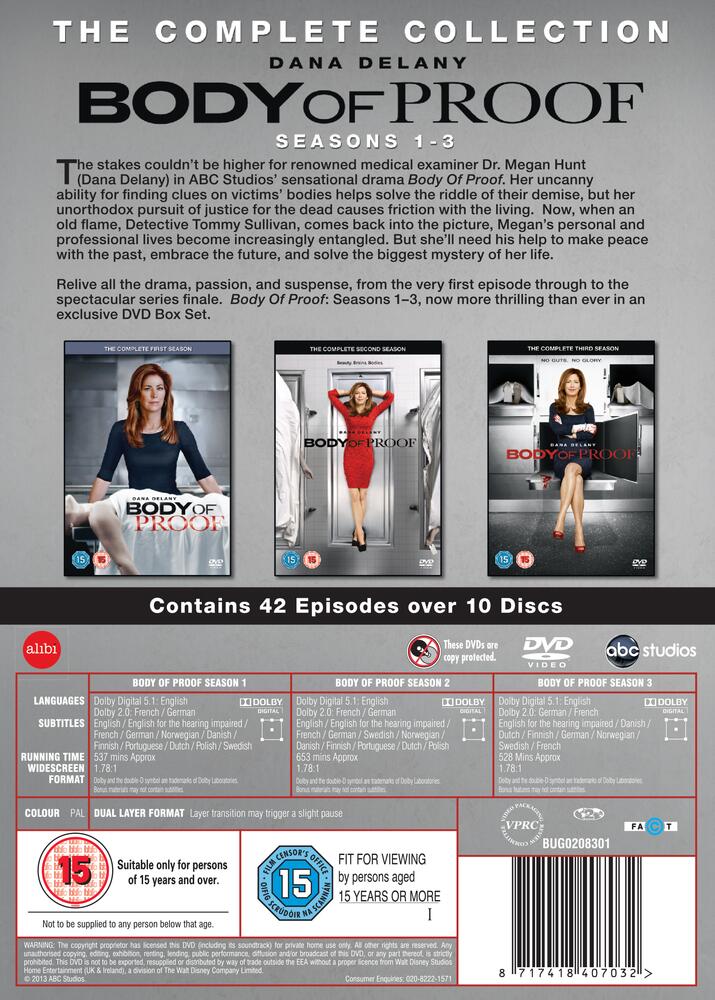 Body Of Proof Seasons 1 to 3 Complete Collection DVD