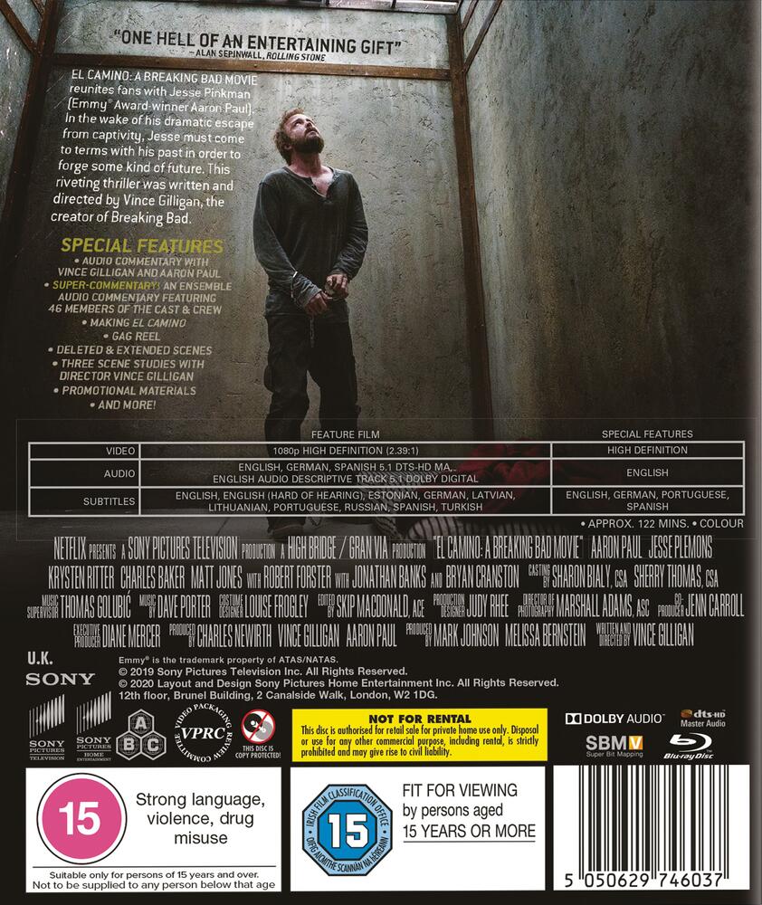 El Camino - A Breaking Bad Movie Blu-Ray