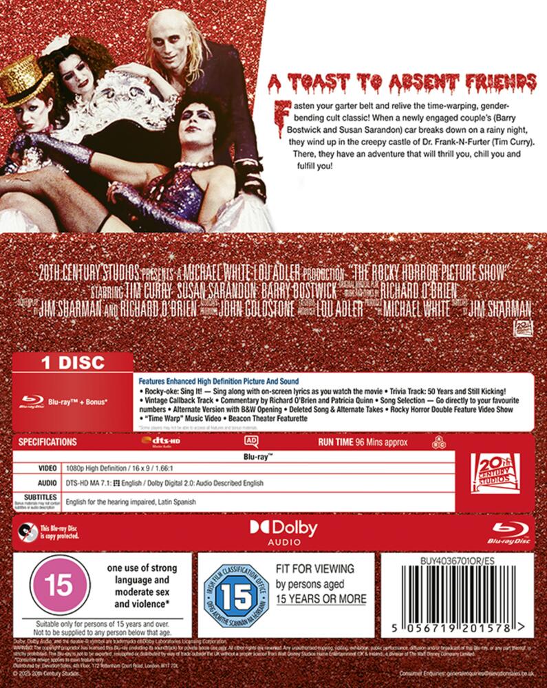 The Rocky Horror Picture Show Blu-Ray
