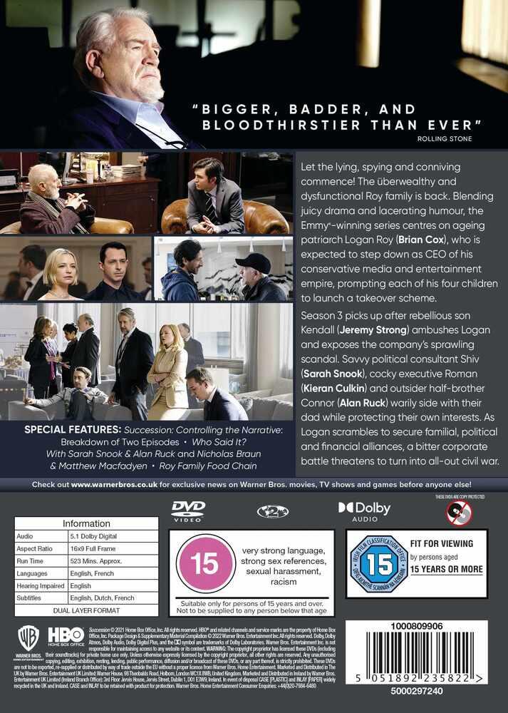 Succession Season 3 DVD