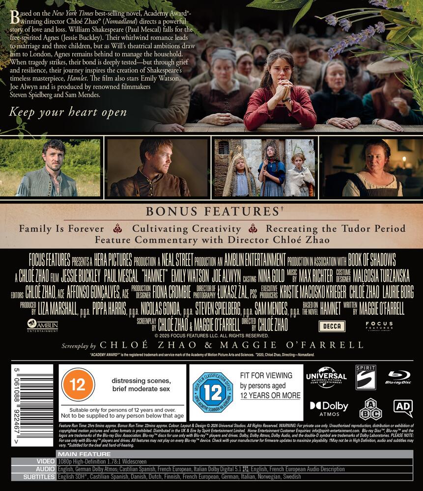 Hamnet Blu-Ray