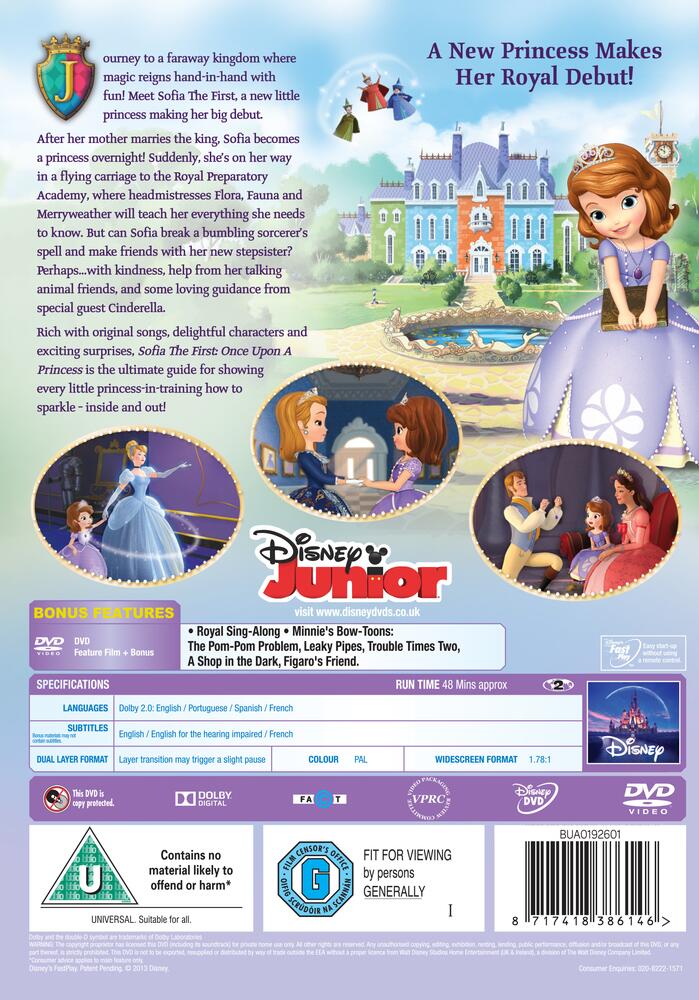 Sofia The First - Once Upon A Princess DVD