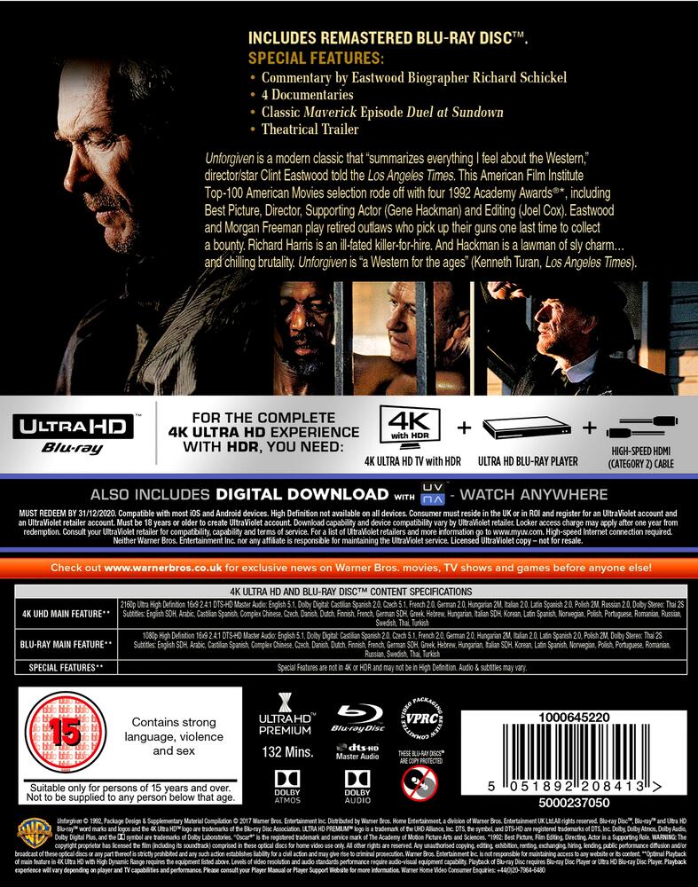 Unforgiven 4K Ultra HD