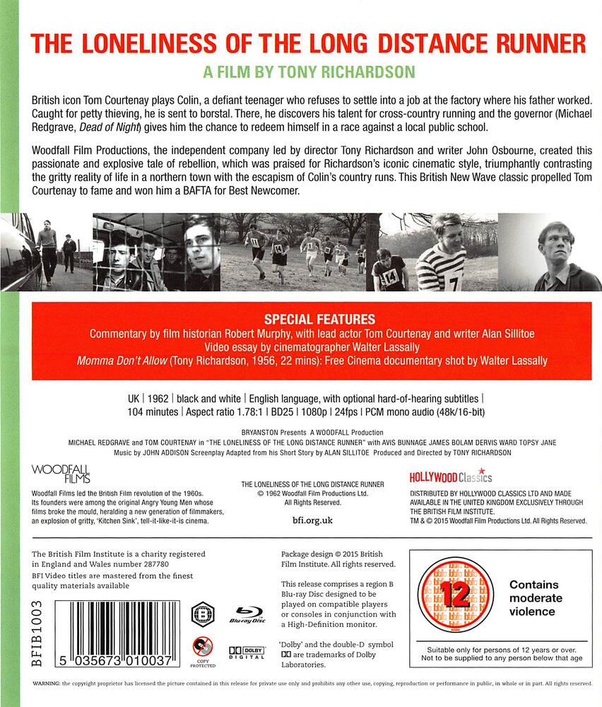 The Loneliness Of The Long Distance Runner (Re-Issue)