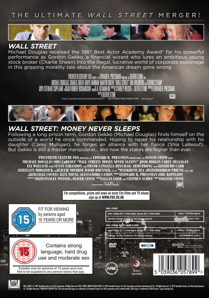 Wall Street / Wall Street Money Never Sleeps DVD