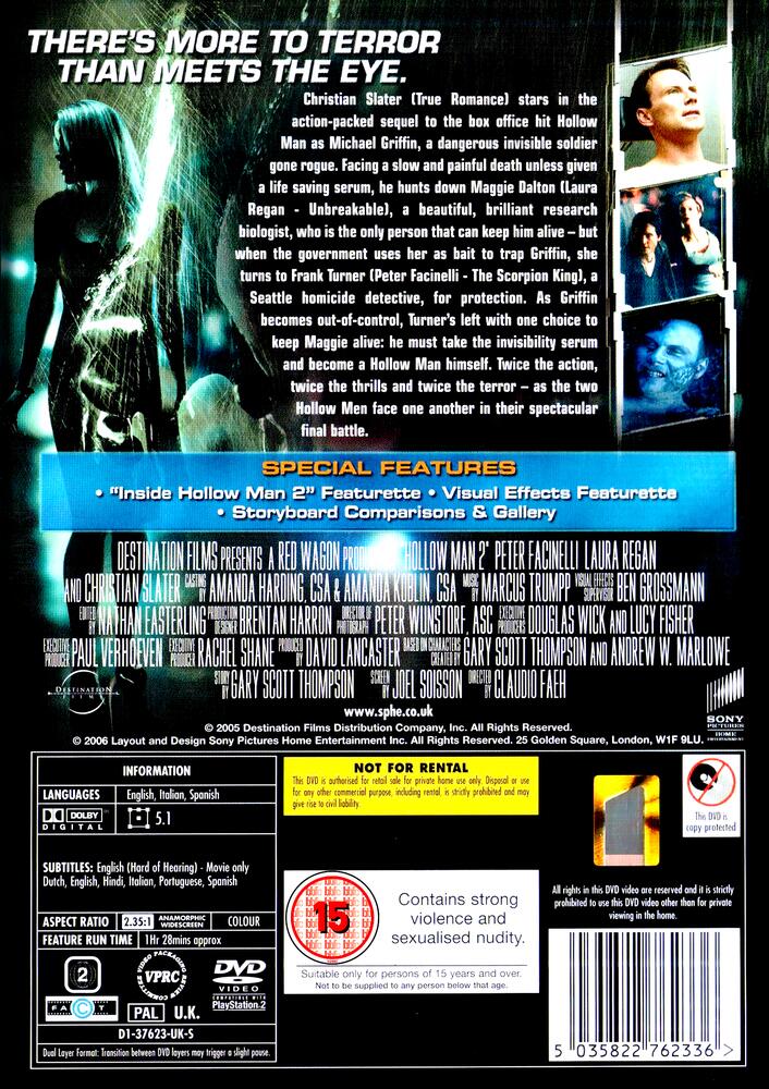 Hollow Man 2 DVD