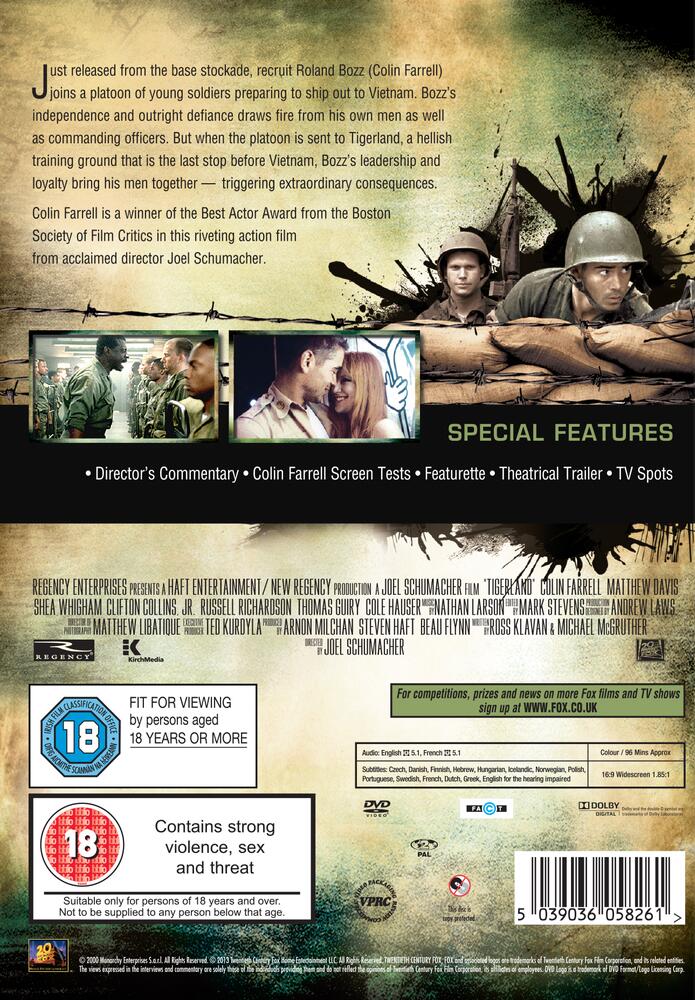 Tigerland DVD