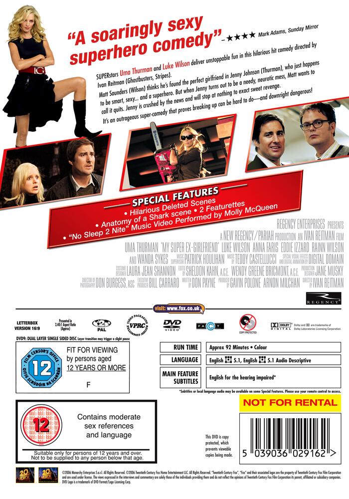 My Super Ex-Girlfriend DVD