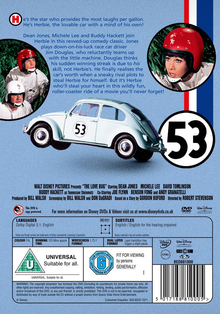 Herbie Love Bug DVD