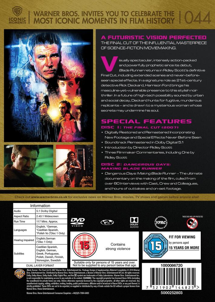 Blade Runner - The Final Cut DVD