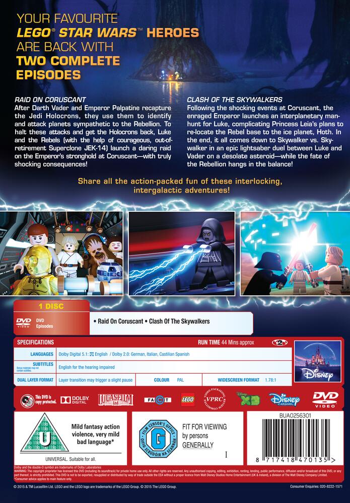 Star Wars Lego - The New Yoda Chronicles Volume 2 DVD