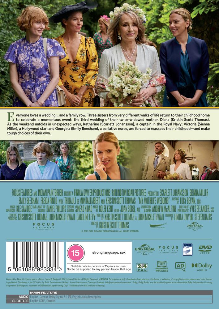 My Mothers Wedding DVD
