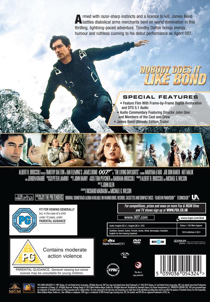 The Living Daylights DVD