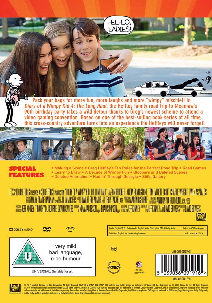 Diary Of A Wimpy Kid - The Long Haul DVD