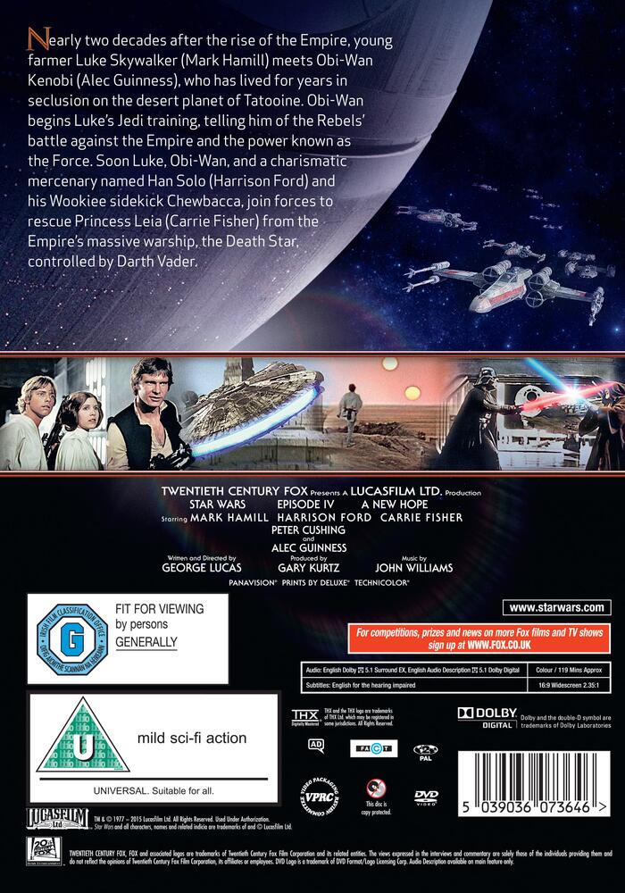 Star Wars - A New Hope DVD
