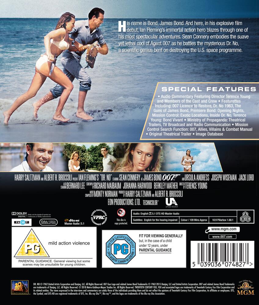 007 Bond - Dr No Blu-Ray